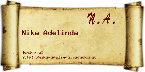 Nika Adelinda névjegykártya